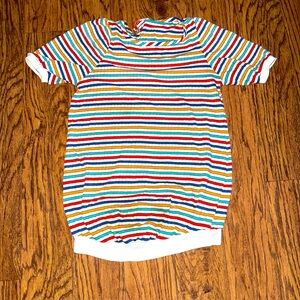 Lady in Waiting Maternity Fashion 1960s Vintage Blouse Retro Striped Hippy Boho